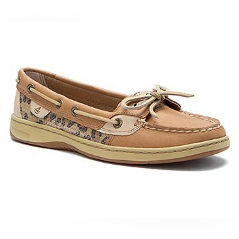 SPERRY: ANGELFISH LINEN/ LEOPD SEQ